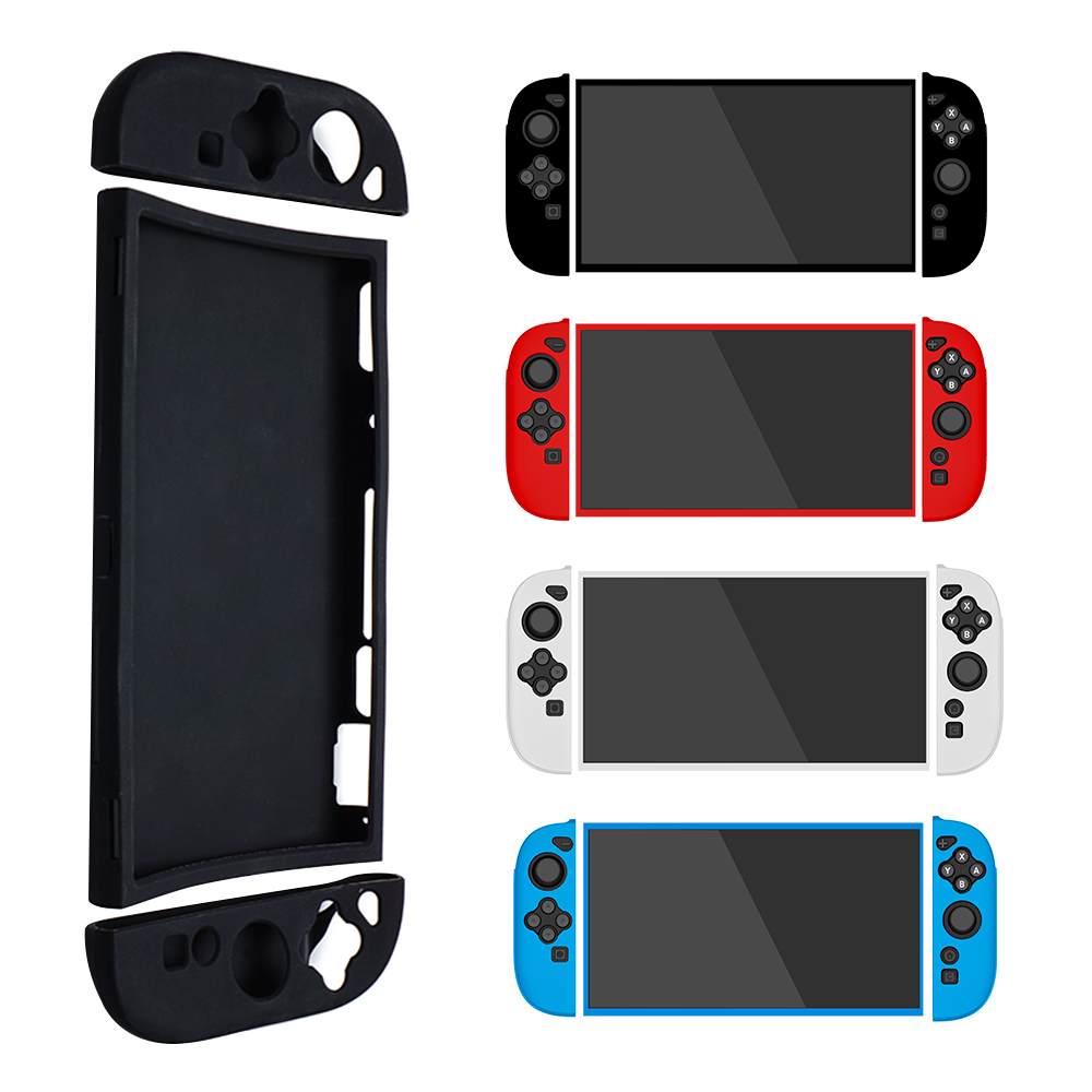 Gaming Console Nintendo Switch 2 - غطاء مطاطي من السيليكون الناعم المقسم