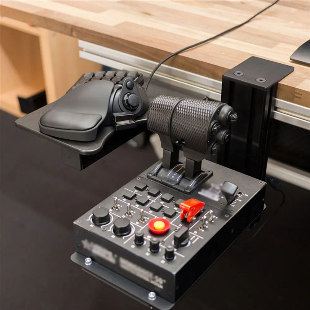 سميكة معدنية جبل حامل مكتب قوس - مراجعة Flight Joystick Sim وسعره