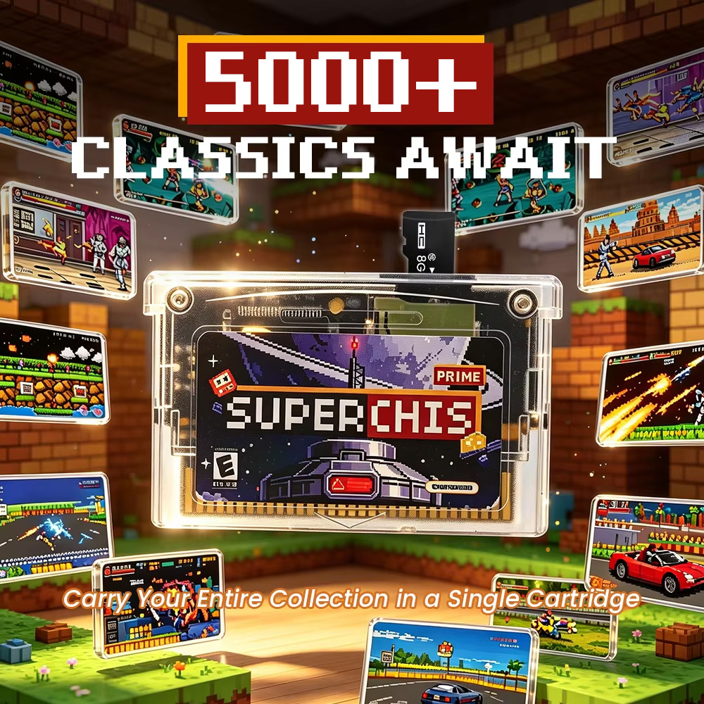 خرطوشة ألعاب ريترو سوبر تشيس ف - مراجعة Gaming Console Vintage وسعره