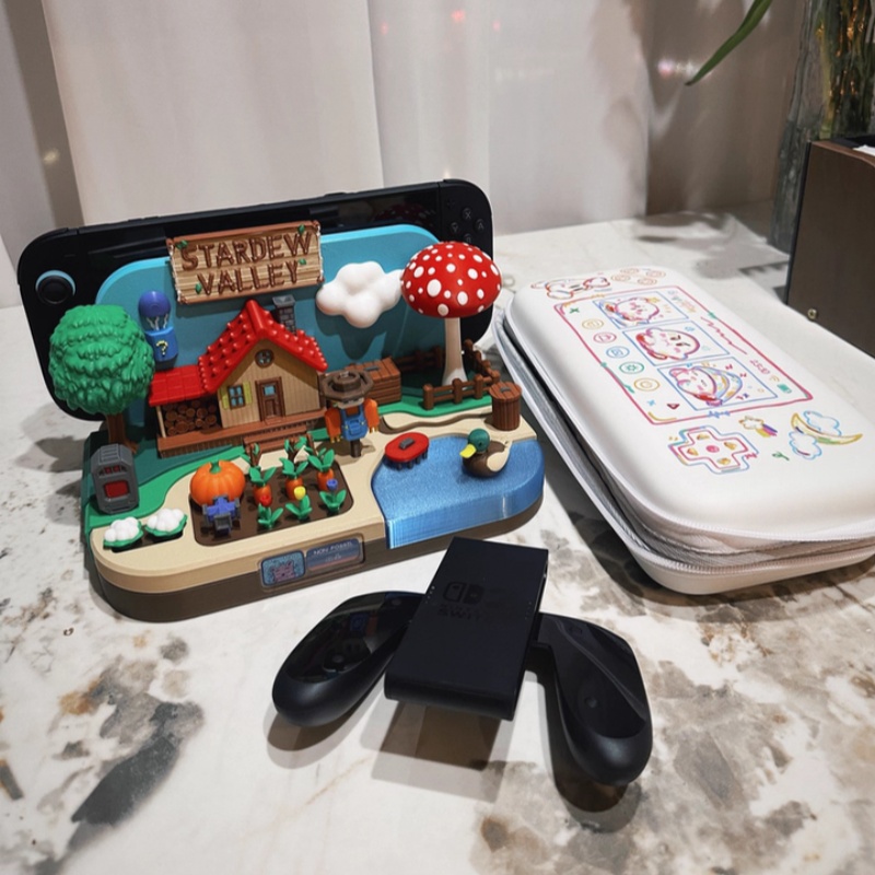 حامل شحن زخرفي بتصميم Stardew  - مراجعة Gaming Console Stand وسعره