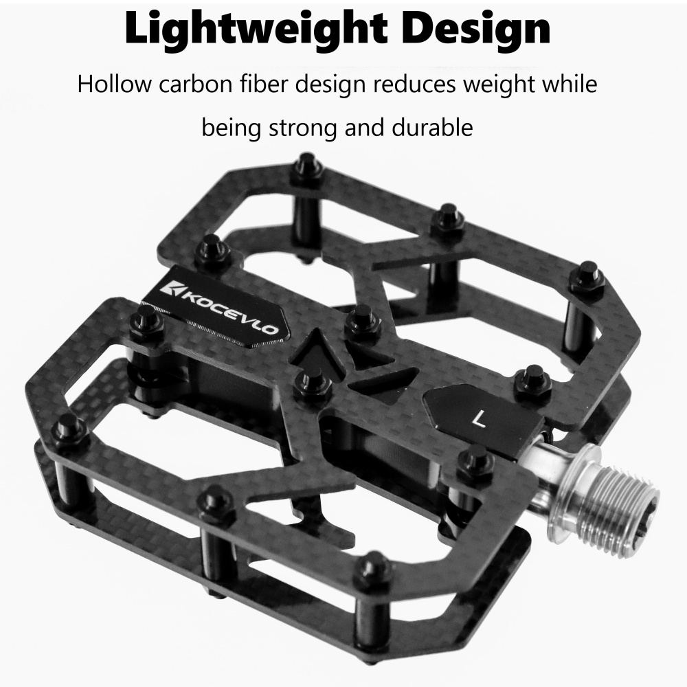 KOCEVLO ألياف الكربون دواسة خف - مراجعة Racing Pedal Set وسعره
