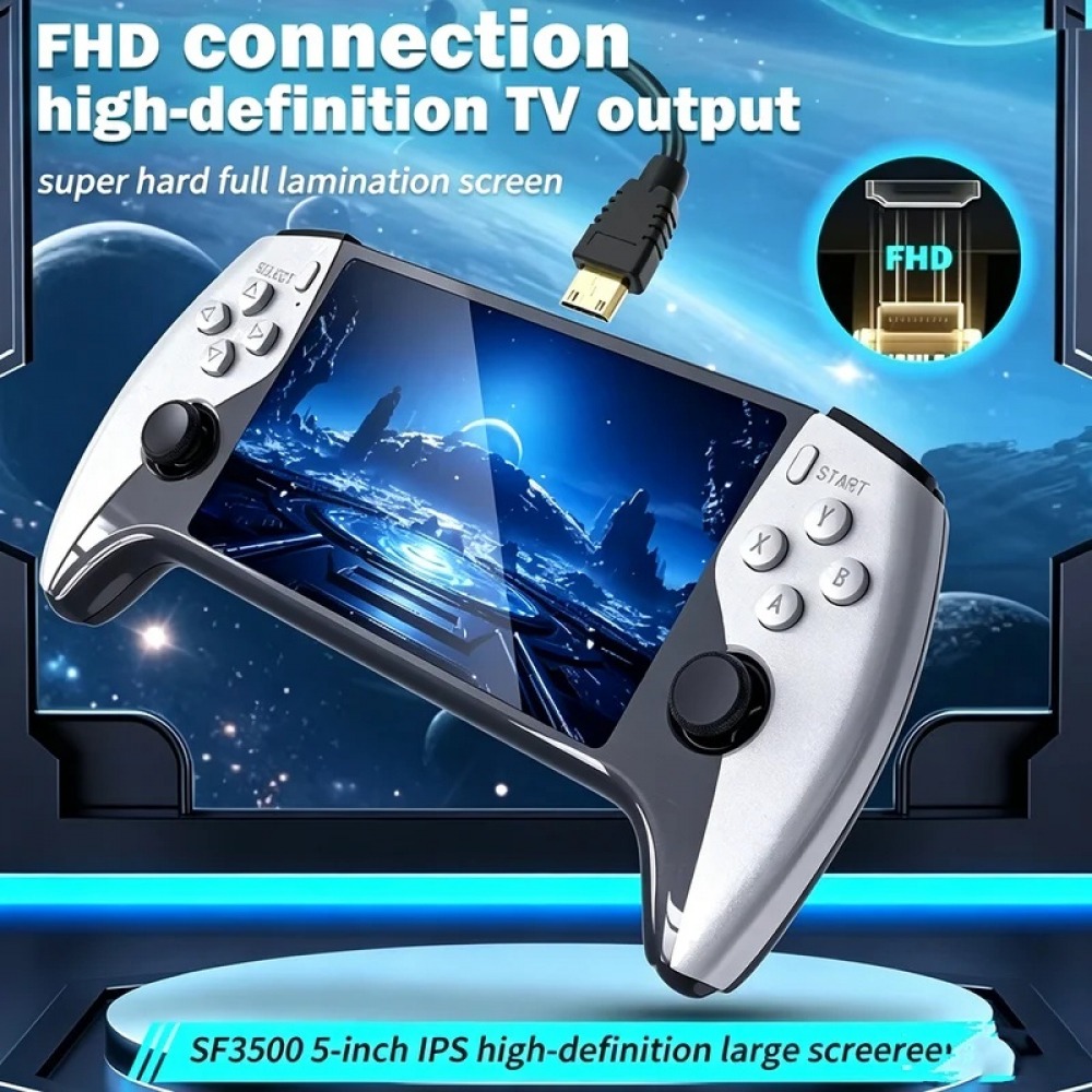 جهاز ألعاب محمول SF3500 بشاشة  - مراجعة Gaming Console Vintage وسعره
